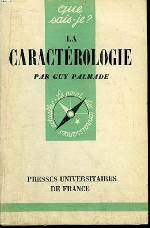 Image du vendeur pour Que sais-je? N 380 La caractrologie mis en vente par Le-Livre