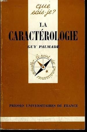 Image du vendeur pour Que sais-je? N 380 La caractrologie mis en vente par Le-Livre