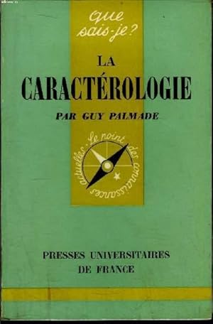 Image du vendeur pour Que sais-je? N 380 La caractrologie mis en vente par Le-Livre