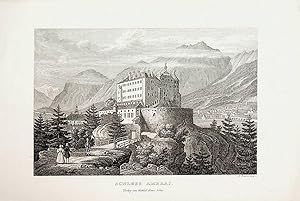 INNSBRUCK, Schloss Ambras, Ansicht, Ansicht view ca. 1840
