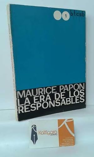 Seller image for LA ERA DE LOS RESPONSABLES for sale by Librera Kattigara