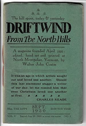 Driftwind, From the North Hills #5.2 (September 1930)