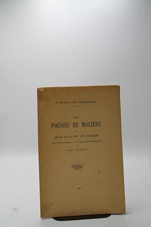 Imagen del vendedor de Les Poesies de Moliere a la venta por ATGBooks