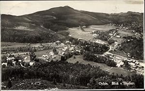 Bild des Verkufers fr Ansichtskarte / Postkarte Oybin Oberlausitz, Blick vom Tpfer zum Verkauf von akpool GmbH