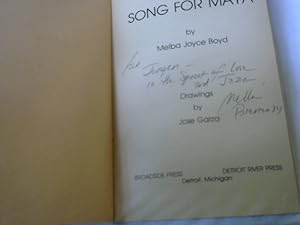 Song for Maya - 1 von 300 Exemplaren , gedruckt an der Uni Bremen 1984 - mit einer schönen persön...