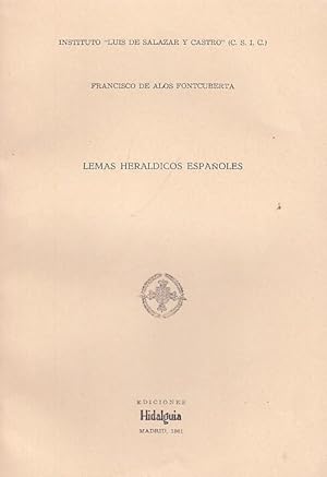 Image du vendeur pour Lemas Heraldicos Espanoles. mis en vente par Antiquariat Carl Wegner
