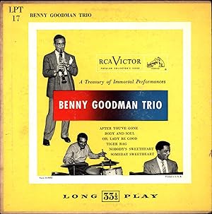 Imagen del vendedor de A Treasury of Immortal Performances / Benny Goodman Trio / Popular Collector's Issue (10-INCH VINYL SMALL-COMBO JAZZ LP) a la venta por Cat's Curiosities