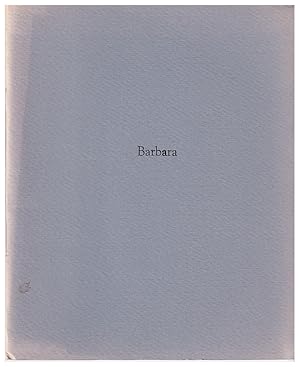 Seller image for Barbara for sale by Arundel Books