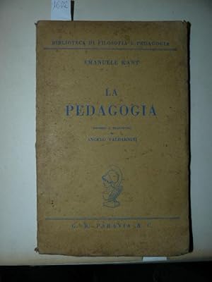 La pedagogia. Proemio e traduzione di Angelo Valdarini.