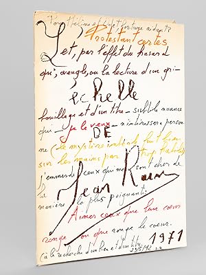 L'échelle de Jean Raine [ Edition originale - Exemplaire enrichi d'une exceptionnelle dédicace de...