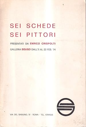 Image du vendeur pour Sei schede sei pittori mis en vente par Il Salvalibro s.n.c. di Moscati Giovanni