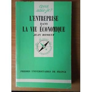 Seller image for L'Entreprise dans la vie conomique for sale by secretdulivre