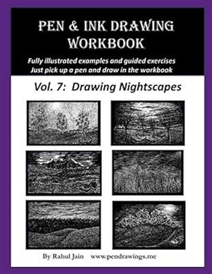 Seller image for Pen and Ink Drawing Workbook Vol. 7: Learn to Draw Nightscapes for sale by GreatBookPrices