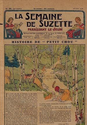 La Semaine de Suzette. No 38. 18 Aout 1938.