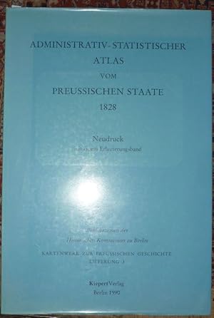 Bild des Verkufers fr Administrativ-statistischer Atlas vom Preuischen Staate 1828. Neudruck mit einem Erluterungsband (fehlt). zum Verkauf von Antiquariat Dwal
