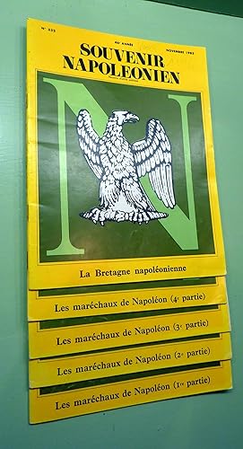 Revue Le Souvenir Napoleonien. Année 1983 + n°326 de 1982. N° 326, 327, 328, 329 et 332. Novembre...