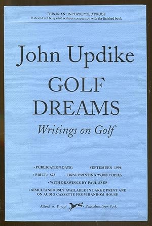 Image du vendeur pour Golf Dreams: Writings on Golf mis en vente par Dearly Departed Books