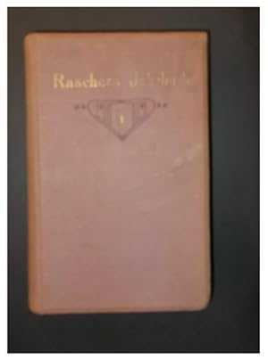 Seller image for Raschers Jahrbuch 1 for sale by Antiquariat Strter