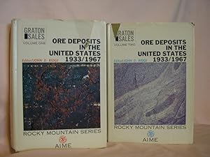 Imagen del vendedor de ORE DEPOSITS OF THE UNITED STATES, 1933-1967, THE GRATON-SALES VOLUME; VOLUMES I & II a la venta por Robert Gavora, Fine & Rare Books, ABAA