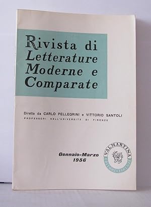 Bild des Verkufers fr Rivista di letterature moderne e comparate Anno IX N 1 zum Verkauf von Librairie Albert-Etienne