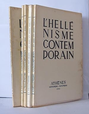 L'hellénisme contemporain Revue bimestrielle 2ème série Fasicule 1 à 6 Année 1951