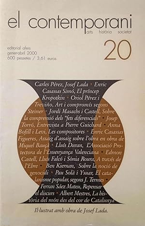 Image du vendeur pour El contemporani 20 (arts, histria, societat) mis en vente par Llibres Capra