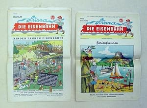 Hurra, die Eisenbahn. Die lustige Kinder- und Jugendzeitschrift. [Konvolut von 2 Heften, 1948 /19...