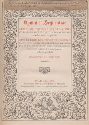 Hymni et Sequentiae cum compluribus aliis et latinis et gallicis necnon theotiscis carminibus med...