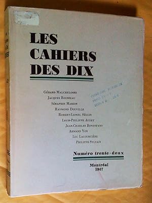 Imagen del vendedor de Les Cahiers des Dix, numro trente-deux (32) a la venta por Claudine Bouvier