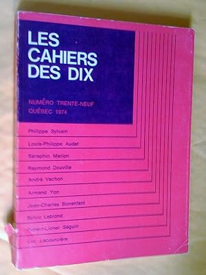 Imagen del vendedor de Les Cahiers des Dix, numro trente-neuf (39) a la venta por Claudine Bouvier