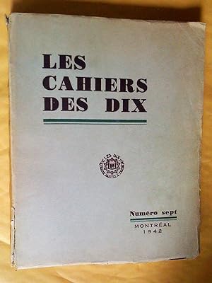 Imagen del vendedor de Les Cahiers des Dix, numro sept (7) a la venta por Claudine Bouvier