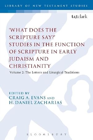 Seller image for What Does the Scripture Say?' Studies in the Function of Scripture in Early Judaism and Christianity, Volume 2: Volume 2: The Letters and Liturgical Traditions (The Library of New Testament Studies) [Paperback ] for sale by booksXpress