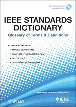 Immagine del venditore per IEEE Standards Dictionary: Glossary of Terms and Definitions by Standards Information Network [CD-ROM ] venduto da booksXpress