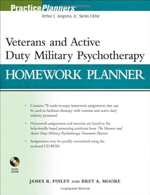 Seller image for Veterans and Active Duty Military Psychotherapy Homework Planner by Finley, James R., Moore, Bret A. [Paperback ] for sale by booksXpress