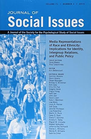 Immagine del venditore per Media Representations of Race and Ethnicity: Implications for Identity, Intergroup Relations, and Public Policy (Journal of Social Issues (JOSI)) [Paperback ] venduto da booksXpress
