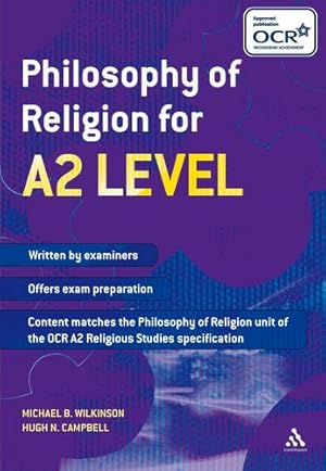 Seller image for Philosophy of Religion for A2 Level by Wilkinson, Michael B. [Paperback ] for sale by booksXpress