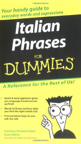 Immagine del venditore per Italian Phrases For Dummies [Paperback ] venduto da booksXpress