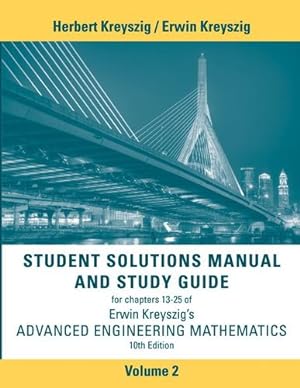 Seller image for Student Solutions Manual Advanced Engineering Mathematics, Volume 2 by Kreyszig, Erwin [Paperback ] for sale by booksXpress