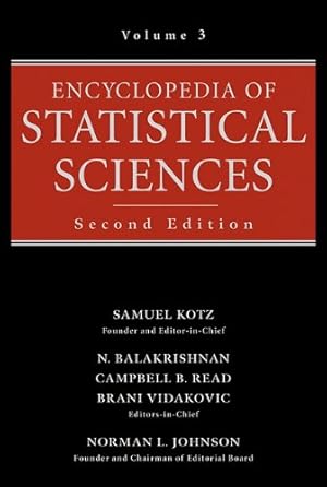 Seller image for Encyclopedia of Statistical Sciences, Volume 3 [Hardcover ] for sale by booksXpress