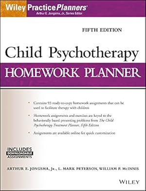 Seller image for Child Psychotherapy Homework Planner (PracticePlanners) by Jongsma Jr., Arthur E., Peterson, L. Mark, McInnis, William P. [Paperback ] for sale by booksXpress