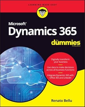 Imagen del vendedor de Microsoft Dynamics 365 For Dummies (For Dummies (Computer/Tech)) by Bellu, Renato [Paperback ] a la venta por booksXpress