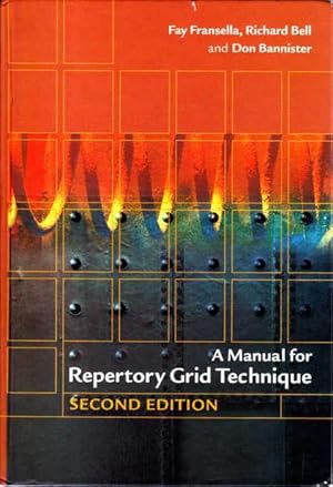 Immagine del venditore per A Manual for Repertory Grid Technique venduto da Goulds Book Arcade, Sydney