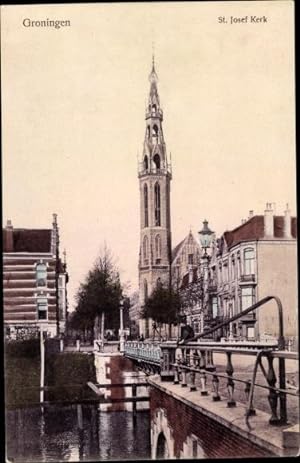 Ansichtskarte / Postkarte Groningen Niederlande, St. Josef Kerk