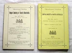 Transactions of the Royal Society of South Australia Vol X111 Parts 1 & 2 1889 - 1890 [Two Volumes]