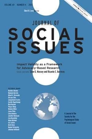 Seller image for Impact Validity as a Framework for Advocacy-Based Research (Journal of Social Issues (JOSI)) [Paperback ] for sale by booksXpress