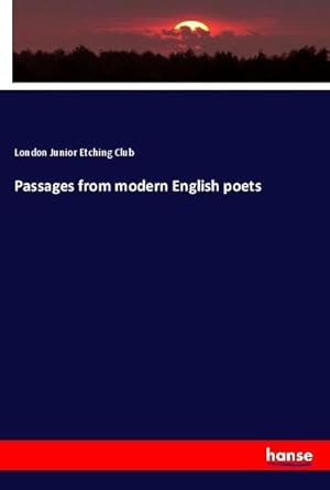 Imagen del vendedor de Passages from modern English poets a la venta por AHA-BUCH GmbH
