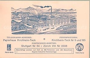 Bild des Verkufers fr Postkarte Carte Postale 33567228 Kirchheim Teck Papierhaus Kirchheim Teck zum Verkauf von Versandhandel Boeger