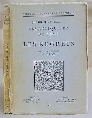 Seller image for Les Antiquitez De Rome Et Les Regrets for sale by Eastleach Books