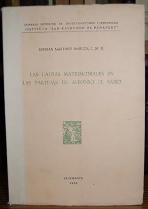 Seller image for LAS CAUSAS MATRIMONIALES EN LAS PARTIDAS DE ALFONSO EL SABIO for sale by Fbula Libros (Librera Jimnez-Bravo)