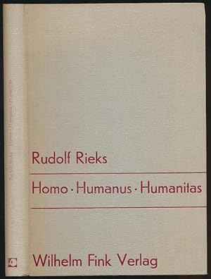 Seller image for Homo, Humanus, Humanitas. Zur Humanitt in der lateinischen Literatur des ersten nachchristlichen Jahrhunderts. for sale by Antiquariat Lenzen